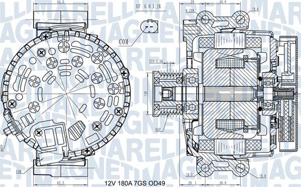 Magneti Marelli 063731580410 - Генератор vvparts.bg