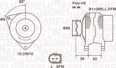 Magneti Marelli 063731588010 - Генератор vvparts.bg