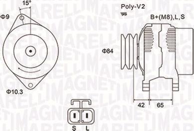 Magneti Marelli 063731530010 - Генератор vvparts.bg