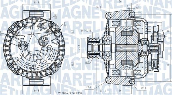 Magneti Marelli 063731531810 - Генератор vvparts.bg