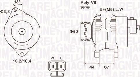 Magneti Marelli 063731526010 - Генератор vvparts.bg