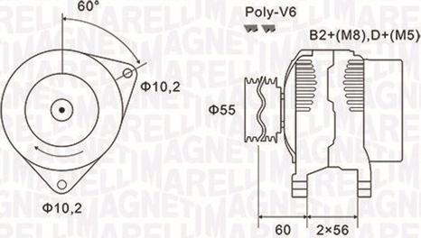 Magneti Marelli 063731577010 - Генератор vvparts.bg