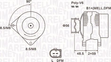 Magneti Marelli 063731644010 - Генератор vvparts.bg