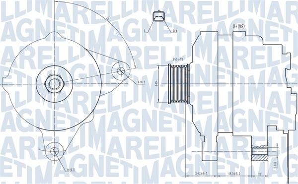 Magneti Marelli 063731665010 - Генератор vvparts.bg