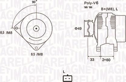 Magneti Marelli 063731661010 - Генератор vvparts.bg