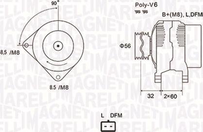 Magneti Marelli 063731662010 - Генератор vvparts.bg