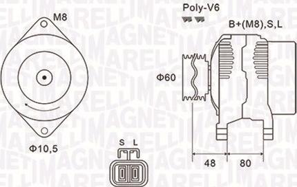 Magneti Marelli 063731607010 - Генератор vvparts.bg