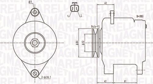 Magneti Marelli 063731615010 - Генератор vvparts.bg