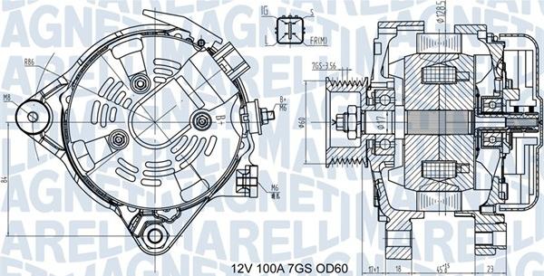 Magneti Marelli 063731613010 - Генератор vvparts.bg