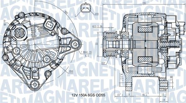 Magneti Marelli 063731617810 - Генератор vvparts.bg