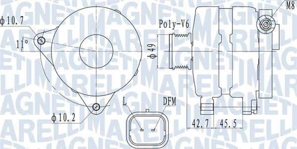 Magneti Marelli 063731681010 - Генератор vvparts.bg