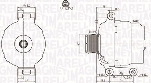 Magneti Marelli 063731639010 - Генератор vvparts.bg