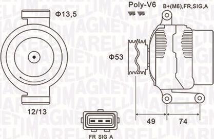 Magneti Marelli 063731635010 - Генератор vvparts.bg