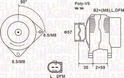 Magneti Marelli 063731675010 - Генератор vvparts.bg