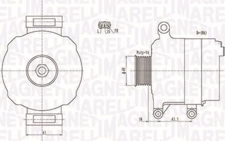 Magneti Marelli 063731676010 - Генератор vvparts.bg