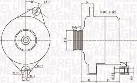 Magneti Marelli 063731086010 - Генератор vvparts.bg