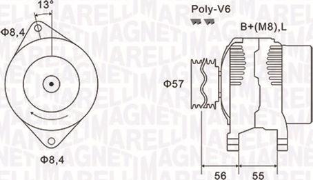 Magneti Marelli 063731088010 - Генератор vvparts.bg