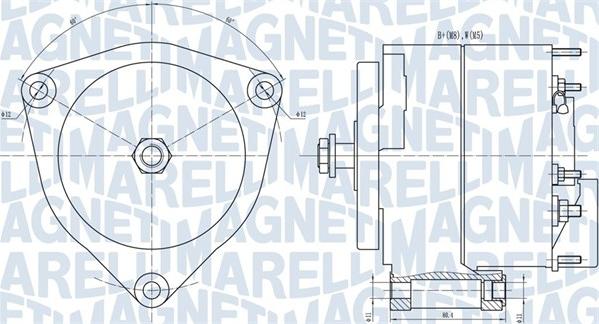 Magneti Marelli 063731035010 - Генератор vvparts.bg