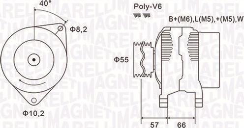 Magneti Marelli 063731036010 - Генератор vvparts.bg