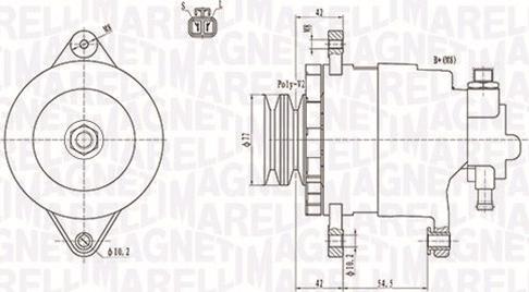 Magneti Marelli 063731183010 - Генератор vvparts.bg