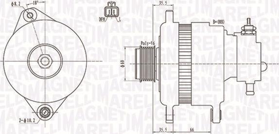 Magneti Marelli 063731899010 - Генератор vvparts.bg