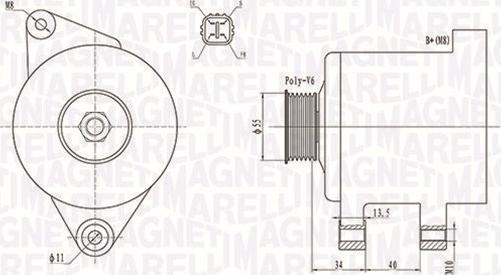 Magneti Marelli 063731894010 - Генератор vvparts.bg