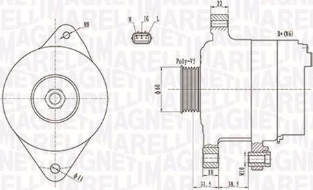 Magneti Marelli 063731893010 - Генератор vvparts.bg