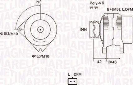 Magneti Marelli 063731850010 - Генератор vvparts.bg