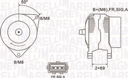 Magneti Marelli 063731857010 - Генератор vvparts.bg