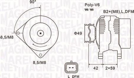 Magneti Marelli 063731863010 - Генератор vvparts.bg