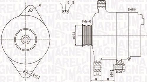 Magneti Marelli 063731809010 - Генератор vvparts.bg