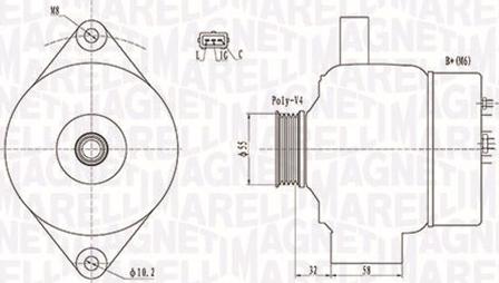 Magneti Marelli 063731803010 - Генератор vvparts.bg