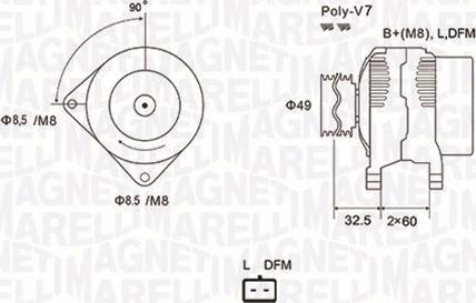 Magneti Marelli 063731814010 - Генератор vvparts.bg