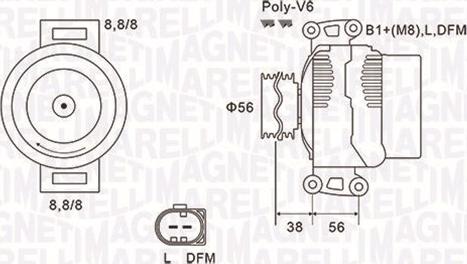 Magneti Marelli 063731811010 - Генератор vvparts.bg