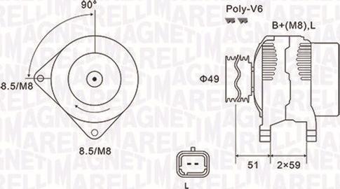 Magneti Marelli 063731881010 - Генератор vvparts.bg