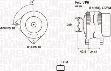 Magneti Marelli 063731879010 - Генератор vvparts.bg