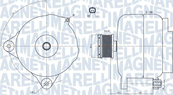 Magneti Marelli 063731876010 - Генератор vvparts.bg