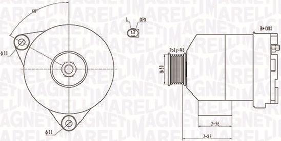 Magneti Marelli 063731872010 - Генератор vvparts.bg