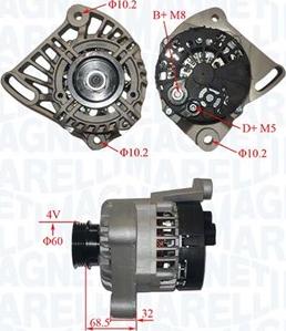 Magneti Marelli 063731349010 - Генератор vvparts.bg