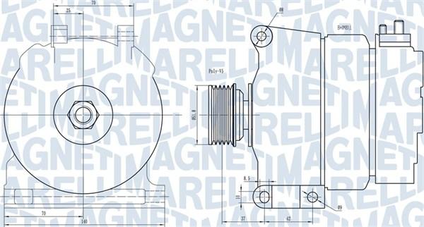 Magneti Marelli 063731342010 - Генератор vvparts.bg