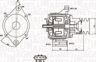 Magneti Marelli 063731367010 - Генератор vvparts.bg