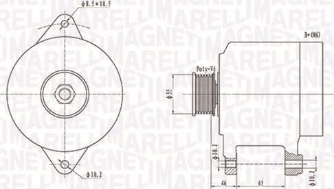 Magneti Marelli 063731306010 - Генератор vvparts.bg