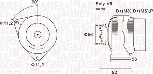 Magneti Marelli 063731299010 - Генератор vvparts.bg