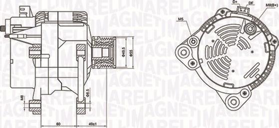 Magneti Marelli 063731260010 - Генератор vvparts.bg