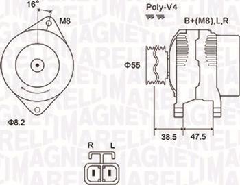 Magneti Marelli 063731798010 - Генератор vvparts.bg