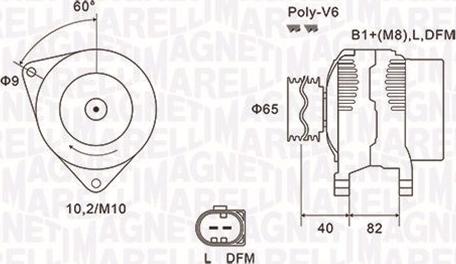 Magneti Marelli 063731746010 - Генератор vvparts.bg