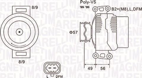 Magneti Marelli 063731740010 - Генератор vvparts.bg