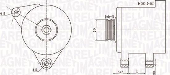 Magneti Marelli 063731747010 - Генератор vvparts.bg