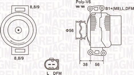 Magneti Marelli 063731754010 - Генератор vvparts.bg