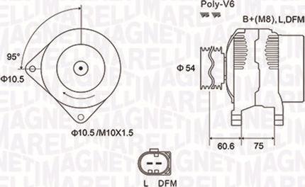 Magneti Marelli 063731757010 - Генератор vvparts.bg